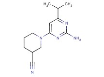 1-(2-amino-6-isopropylpyrimidin-4-yl)piperidine-3-carbonitrile