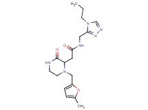 2-{1-[(5-methyl-2-furyl)methyl]-3-oxo-2-piperazinyl}-N-[(4-propyl-4H-1,2,4-triazol-3-yl)methyl]acetamide