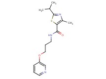 2-isopropyl-4-methyl-N-[3-(3-pyridinyloxy)propyl]-1,3-thiazole-5-carboxamide