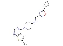 N-[(5-cyclobutyl-1,2,4-oxadiazol-3-yl)methyl]-1-(6-methylthieno[2,3-d]pyrimidin-4-yl)piperidin-4-amine