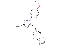 6-{[1-(4-methoxyphenyl)-3-methyl-1H-1,2,4-triazol-5-yl]methyl}[1,2,4]triazolo[1,5-a]pyrimidine