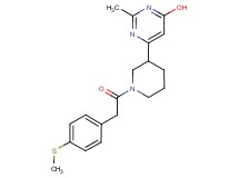 2-methyl-6-(1-{[4-(methylthio)phenyl]acetyl}-3-piperidinyl)-4-pyrimidinol