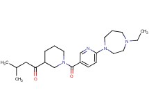 1-(1-{[6-(4-ethyl-1,4-diazepan-1-yl)pyridin-3-yl]carbonyl}piperidin-3-yl)-3-methylbutan-1-one
