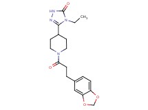 5-{1-[3-(1,3-benzodioxol-5-yl)propanoyl]piperidin-4-yl}-4-ethyl-2,4-dihydro-3H-1,2,4-triazol-3-one
