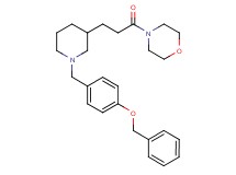 4-(3-{1-[4-(benzyloxy)benzyl]-3-piperidinyl}propanoyl)morpholine