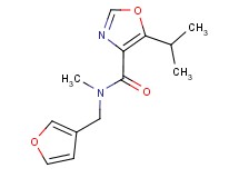 N-(3-furylmethyl)-5-isopropyl-N-methyl-1,3-oxazole-4-carboxamide