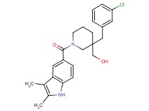 {3-(3-chlorobenzyl)-1-[(2,3-dimethyl-1H-indol-5-yl)carbonyl]-3-piperidinyl}methanol