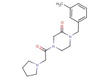 1-(3-methylbenzyl)-4-(1-pyrrolidinylacetyl)-2-piperazinone