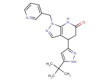 4-(5-tert-butyl-1H-pyrazol-3-yl)-1-(pyridin-3-ylmethyl)-1,4,5,7-tetrahydro-6H-pyrazolo[3,4-b]pyridin-6-one