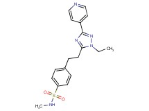 4-[2-(1-ethyl-3-pyridin-4-yl-1H-1,2,4-triazol-5-yl)ethyl]-N-methylbenzenesulfonamide