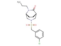 (1S*,5R*)-3-[(3-chlorobenzyl)sulfonyl]-6-propyl-3,6-diazabicyclo[3.2.2]nonan-7-one