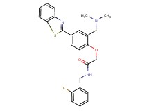 2-{4-(1,3-benzothiazol-2-yl)-2-[(dimethylamino)methyl]phenoxy}-N-(2-fluorobenzyl)acetamide