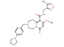 9-methoxy-N-[(4-methyl-1,2,5-oxadiazol-3-yl)methyl]-7-oxo-3-[4-(1-pyrrolidinyl)benzyl]-1,2,3,4,5,7-hexahydropyrido[1,2-d][1,4]diazepine-10-carboxamide