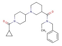 N-benzyl-1'-(cyclopropylcarbonyl)-N-ethyl-1,4'-bipiperidine-3-carboxamide