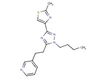 3-{2-[1-butyl-3-(2-methyl-1,3-thiazol-4-yl)-1H-1,2,4-triazol-5-yl]ethyl}pyridine