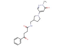 N-{[1-(1-methyl-6-oxo-1,6-dihydro-4-pyridazinyl)-3-pyrrolidinyl]methyl}-4-oxo-4-phenylbutanamide