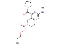 N-methyl-6-(propoxyacetyl)-4-(1-pyrrolidinylcarbonyl)-5,6,7,8-tetrahydropyrido[4,3-d]pyrimidin-2-amine
