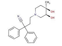 4-[(3S*,4R*)-3,4-dihydroxy-4-methylpiperidin-1-yl]-2,2-diphenylbutanenitrile