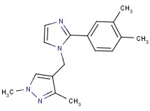 4-{[2-(3,4-dimethylphenyl)-1H-imidazol-1-yl]methyl}-1,3-dimethyl-1H-pyrazole