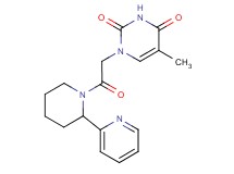 5-methyl-1-{2-oxo-2-[2-(2-pyridinyl)-1-piperidinyl]ethyl}-2,4(1H,3H)-pyrimidinedione trifluoroacetate
