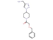 [(1-{1-[(benzyloxy)acetyl]-4-piperidinyl}-1H-1,2,3-triazol-4-yl)methyl]amine trifluoroacetate