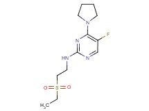 N-[2-(ethylsulfonyl)ethyl]-5-fluoro-4-pyrrolidin-1-ylpyrimidin-2-amine