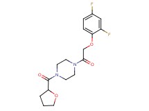 1-[(2,4-difluorophenoxy)acetyl]-4-(tetrahydro-2-furanylcarbonyl)piperazine