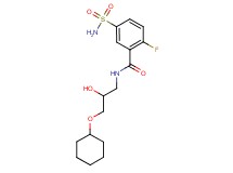 5-(aminosulfonyl)-N-[3-(cyclohexyloxy)-2-hydroxypropyl]-2-fluorobenzamide