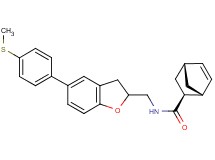 (1R*,2S*,4R*)-N-({5-[4-(methylthio)phenyl]-2,3-dihydro-1-benzofuran-2-yl}methyl)bicyclo[2.2.1]hept-5-ene-2-carboxamide