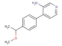 4-[4-(1-methoxyethyl)phenyl]pyridin-3-amine