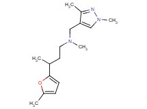 N-[(1,3-dimethyl-1H-pyrazol-4-yl)methyl]-N-methyl-3-(5-methyl-2-furyl)butan-1-amine