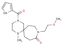 9-(2-methoxyethyl)-1-methyl-4-(1H-pyrrol-2-ylcarbonyl)-1,4,9-triazaspiro[5.6]dodecan-10-one