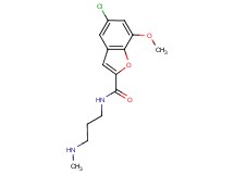5-chloro-7-methoxy-N-[3-(methylamino)propyl]-1-benzofuran-2-carboxamide hydrochloride