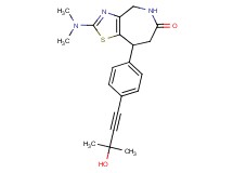 2-(dimethylamino)-8-[4-(3-hydroxy-3-methylbut-1-yn-1-yl)phenyl]-4,5,7,8-tetrahydro-6H-[1,3]thiazolo[4,5-c]azepin-6-one