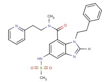 N-methyl-5-[(methylsulfonyl)amino]-1-(2-phenylethyl)-N-[2-(2-pyridinyl)ethyl]-1H-benzimidazole-7-carboxamide
