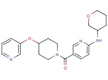 5-{[4-(pyridin-3-yloxy)piperidin-1-yl]carbonyl}-N-(tetrahydro-2H-pyran-3-yl)pyridin-2-amine