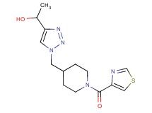 1-(1-{[1-(1,3-thiazol-4-ylcarbonyl)-4-piperidinyl]methyl}-1H-1,2,3-triazol-4-yl)ethanol