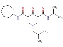 N-cycloheptyl-1-isobutyl-N'-isopropyl-4-oxo-1,4-dihydro-3,5-pyridinedicarboxamide