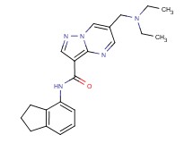 6-[(diethylamino)methyl]-N-(2,3-dihydro-1H-inden-4-yl)pyrazolo[1,5-a]pyrimidine-3-carboxamide