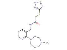 N-{[2-(4-methyl-1,4-diazepan-1-yl)pyridin-3-yl]methyl}-2-(1H-1,2,4-triazol-3-ylthio)acetamide