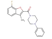 1-[(7-fluoro-3-methyl-1-benzofuran-2-yl)carbonyl]-4-phenylpiperazine