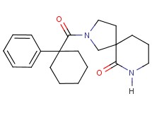 2-[(1-phenylcyclohexyl)carbonyl]-2,7-diazaspiro[4.5]decan-6-one