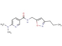 6-(dimethylamino)-N-[(3-propyl-5-isoxazolyl)methyl]nicotinamide