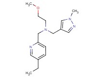 N-[(5-ethylpyridin-2-yl)methyl]-2-methoxy-N-[(1-methyl-1H-pyrazol-4-yl)methyl]ethanamine