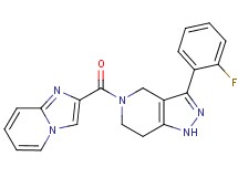 3-(2-fluorophenyl)-5-(imidazo[1,2-a]pyridin-2-ylcarbonyl)-4,5,6,7-tetrahydro-1H-pyrazolo[4,3-c]pyridine