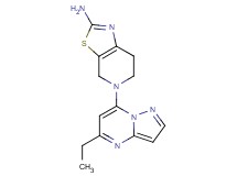 5-(5-ethylpyrazolo[1,5-a]pyrimidin-7-yl)-4,5,6,7-tetrahydro[1,3]thiazolo[5,4-c]pyridin-2-amine