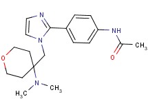 N-[4-(1-{[4-(dimethylamino)tetrahydro-2H-pyran-4-yl]methyl}-1H-imidazol-2-yl)phenyl]acetamide