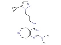 N~4~-[3-(5-cyclopropyl-1H-pyrazol-1-yl)propyl]-N~2~,N~2~-dimethyl-6,7,8,9-tetrahydro-5H-pyrimido[4,5-d]azepine-2,4-diamine