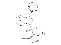 (3R*,3aR*,7aR*)-1-[(3,5-dimethylisoxazol-4-yl)sulfonyl]-3-phenyloctahydro-4,7-ethanopyrrolo[3,2-b]pyridine
