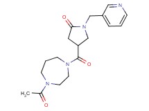 4-[(4-acetyl-1,4-diazepan-1-yl)carbonyl]-1-(3-pyridinylmethyl)-2-pyrrolidinone